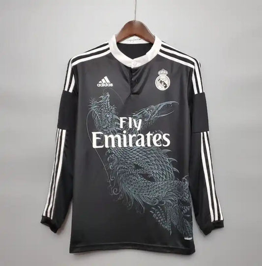 Camiseta Clásica Real Madrid Visitante (3ª) Manga Larga 2014-15