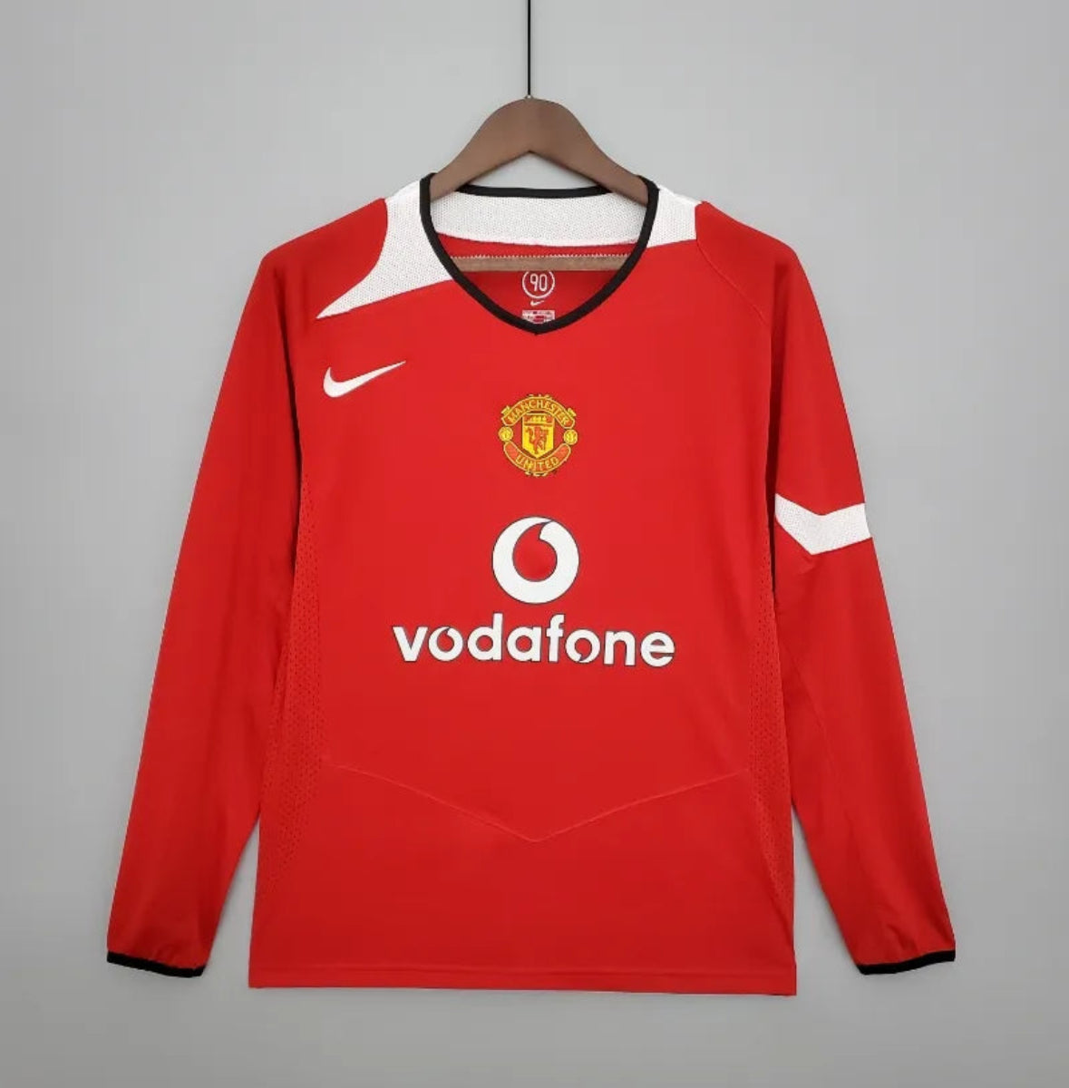 Camiseta Clásica Manchester United FC Manga Larga 2004-06