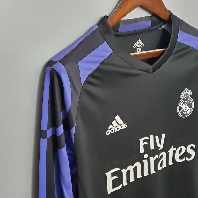 Camiseta Clásica Real Madrid Visitante (3ª) Manga Larga 2016-17