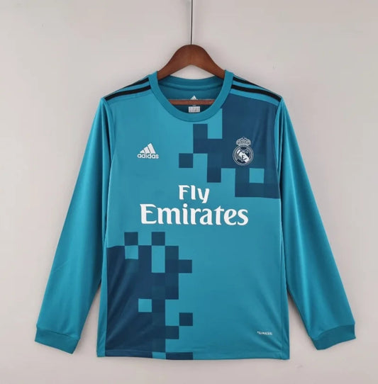 Camiseta Clásica Real Madrid Visitante (3ª) Manga Larga 2017-18