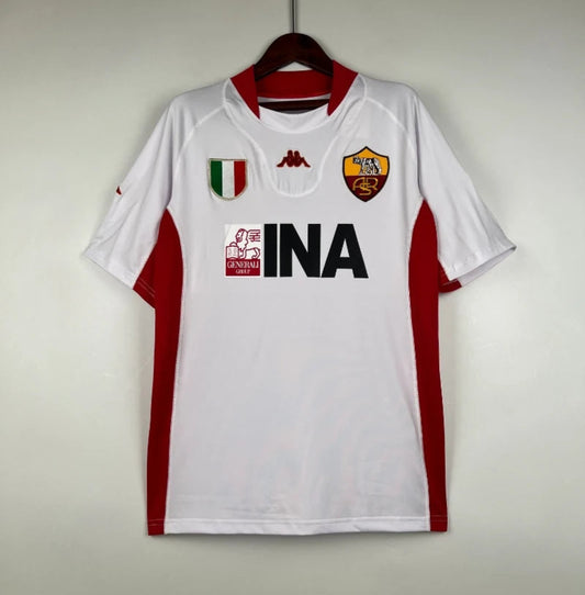 Camiseta Clásica AC Roma Visitante 2001-02