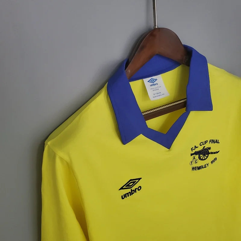 Camiseta Clásica Arsenal FC Visitante Manga Larga 1971-79