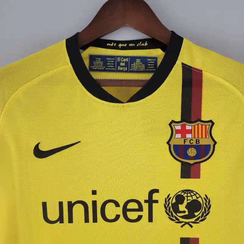 Camiseta Clásica FC Barcelona Visitante Manga Larga 2008-09