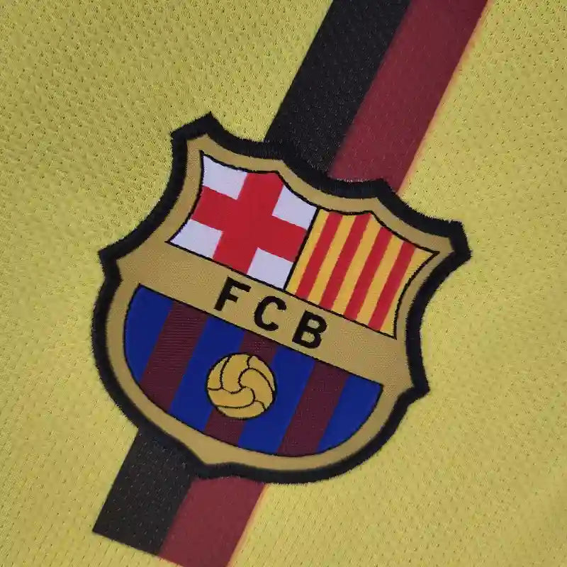 Camiseta Clásica FC Barcelona Visitante Manga Larga 2008-09