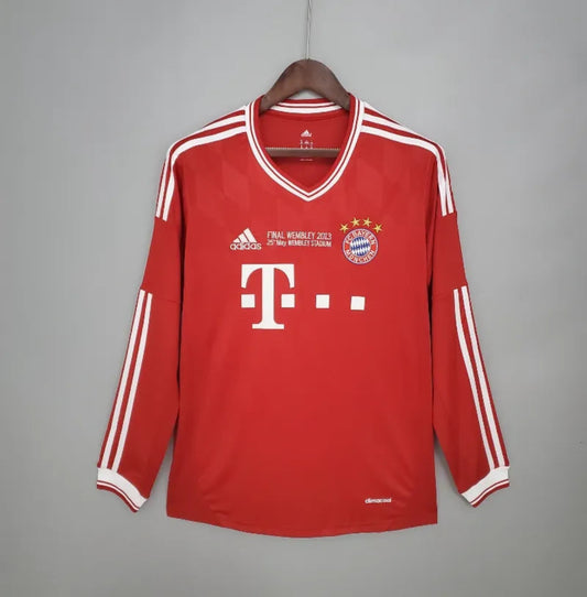 Camiseta Clásica FC Bayern Múnich Chanmpions League Manga Larga 2013-14