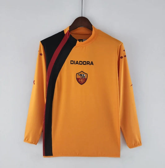 Camiseta Clásica AC Roma Manga Larga 2005-06