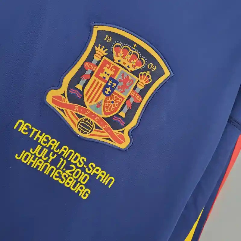 Camiseta Clásica España Visitante Manga Larga 2010