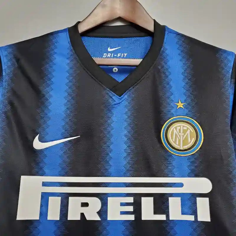 Camiseta Clásica Inter Milán Manga Larga 2010-11