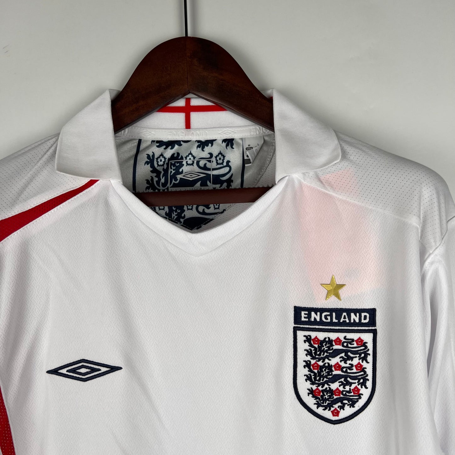 Camiseta Clásica Inglaterra Manga Larga 2006