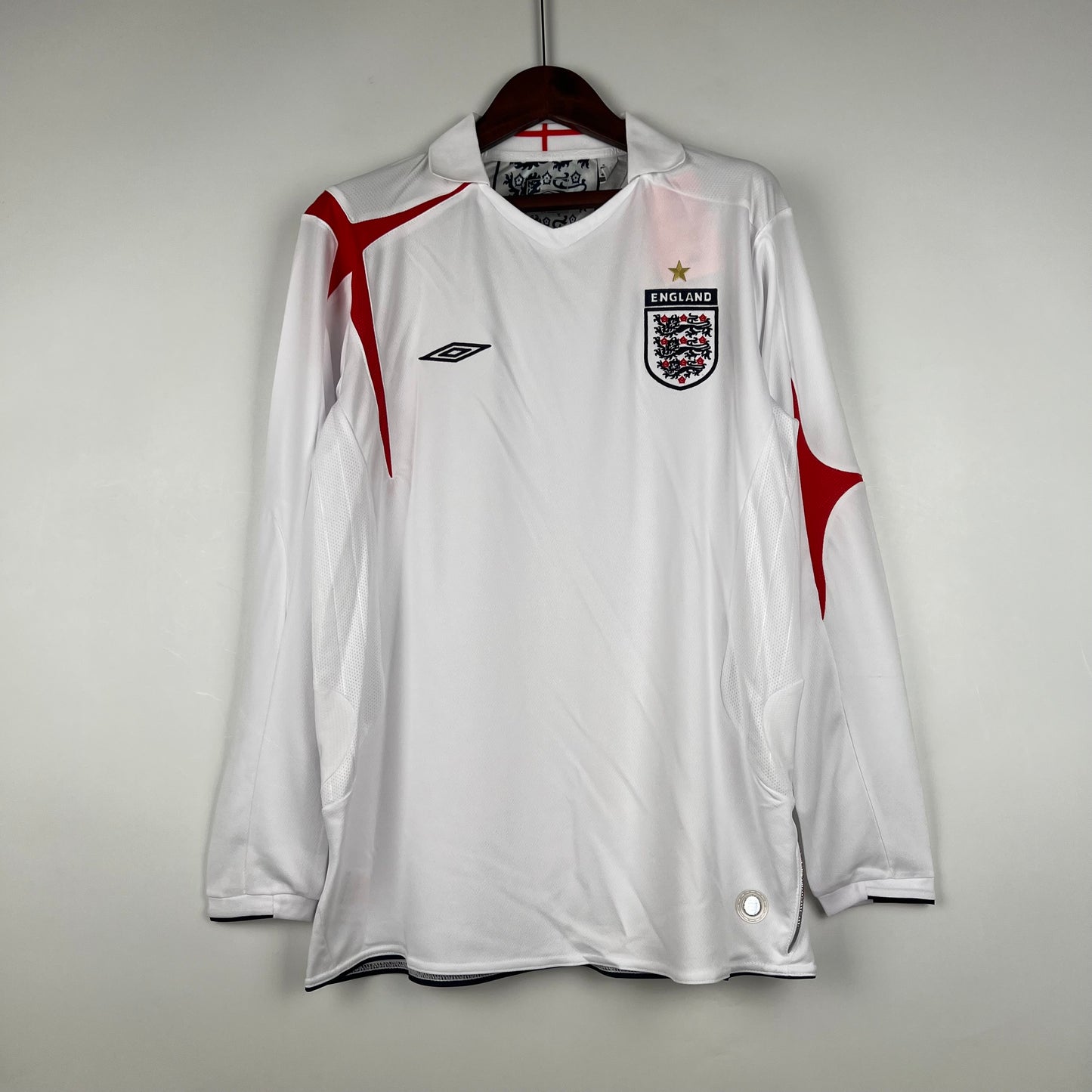 Camiseta Clásica Inglaterra Manga Larga 2006
