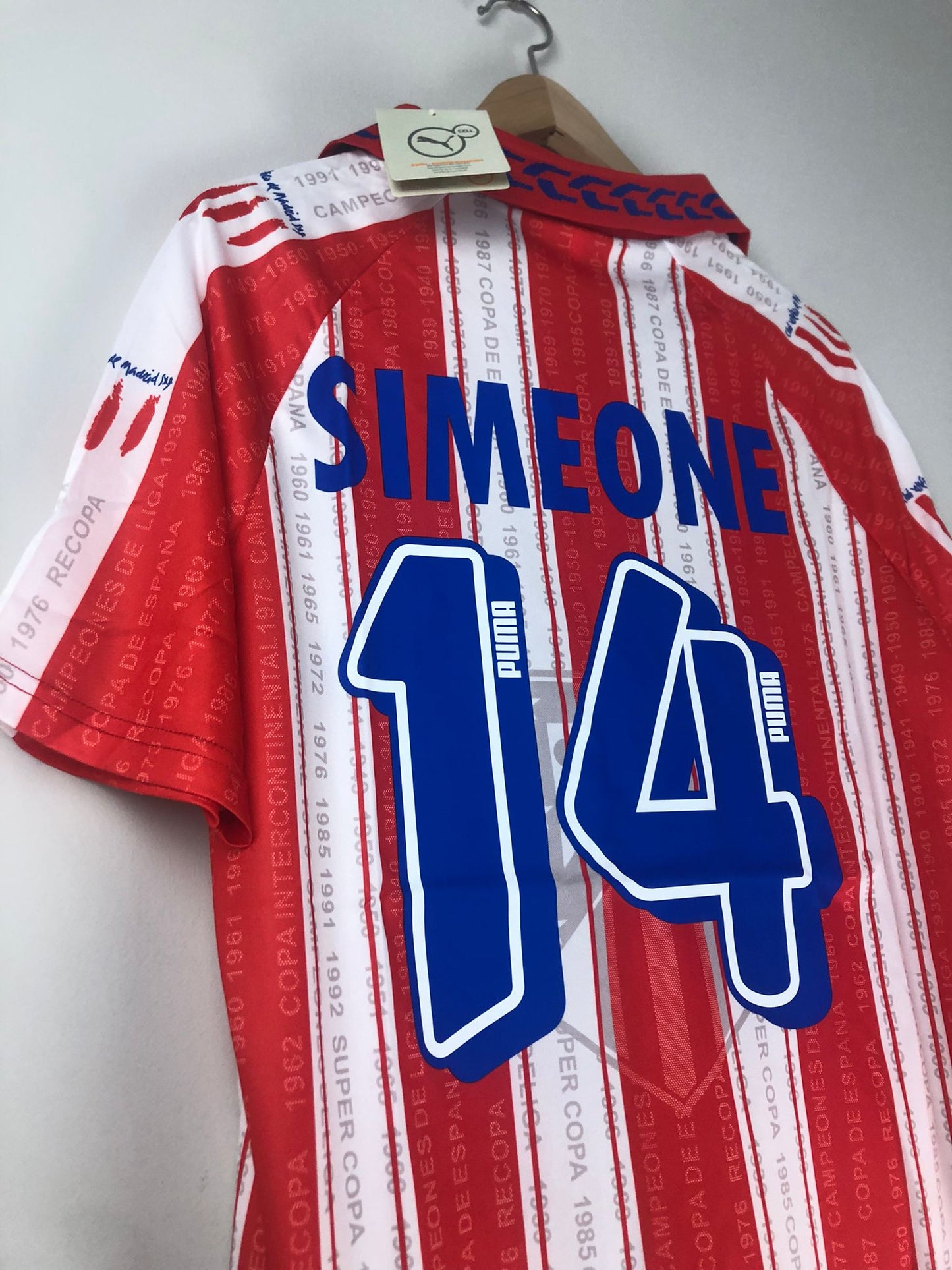 Camiseta Clásica Cholo Simeone Atlético de Madrid 1995