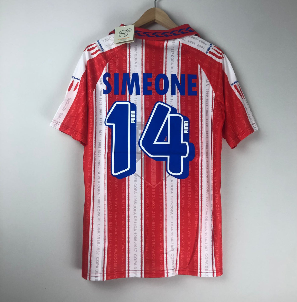 Camiseta Clásica Cholo Simeone Atlético de Madrid 1995