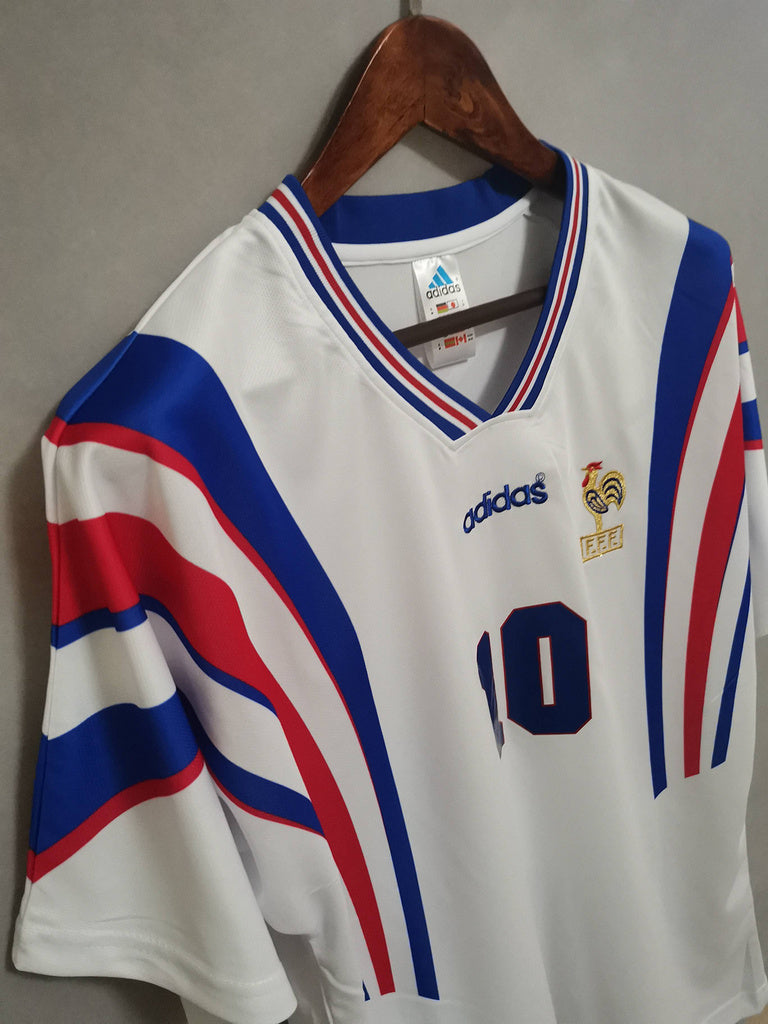 Zidane Camiseta Clásica Francia Visitante 1996