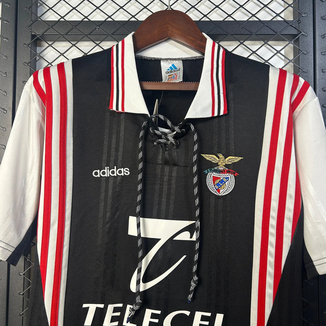 Camiseta Clásica Benfica Visitante Negra 1997-98