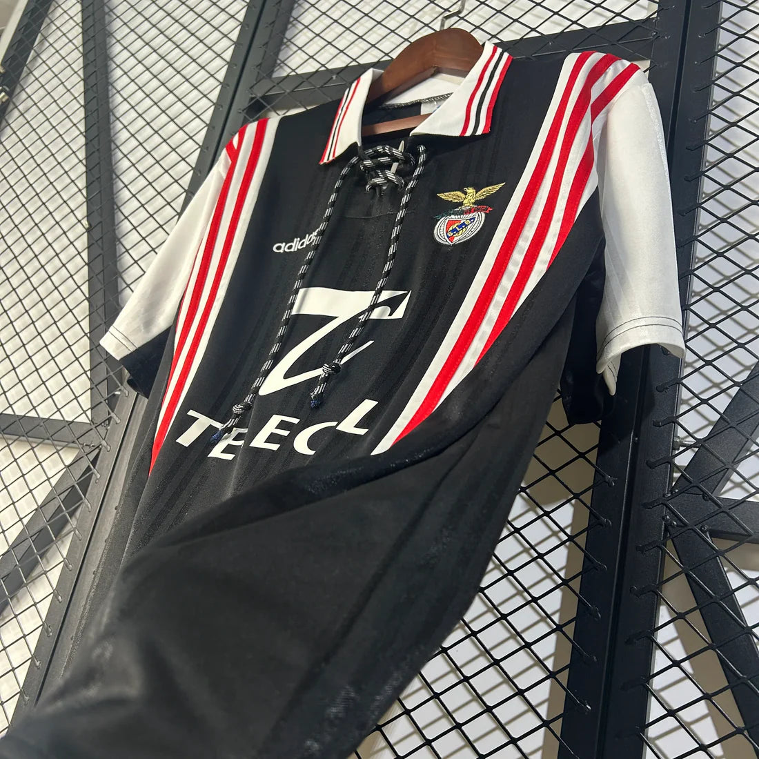 Camiseta Clásica Benfica Visitante Negra 1997-98