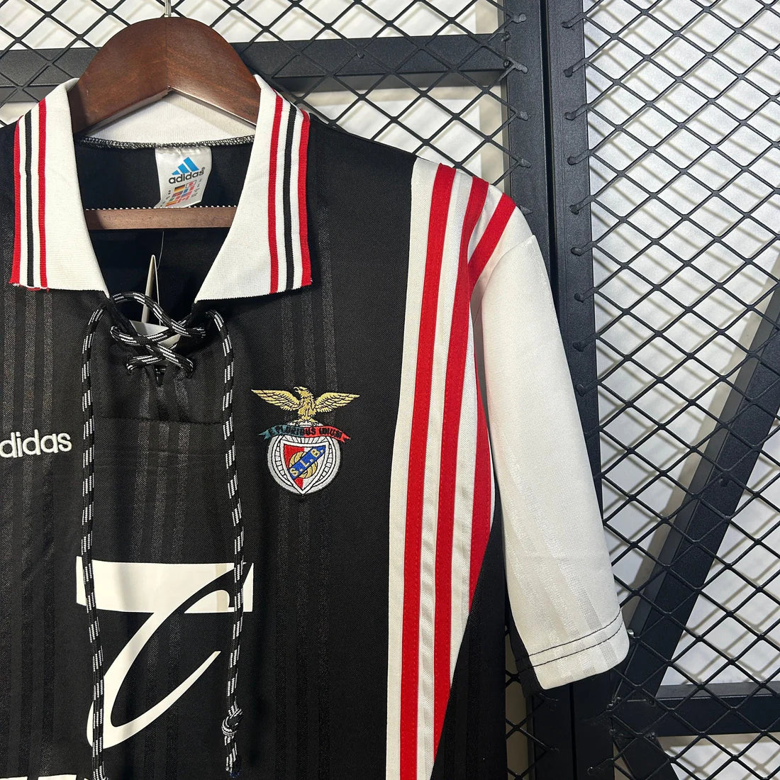 Camiseta Clásica Benfica Visitante Negra 1997-98