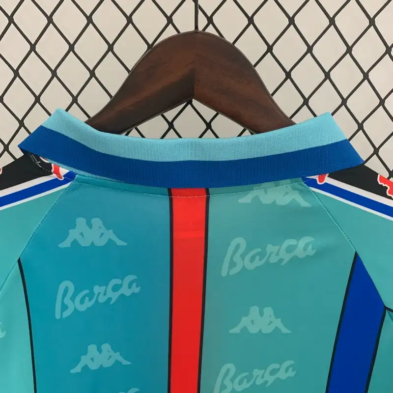 Camiseta Clásica FC Barcelona Visitante Manga Larga 1996-97