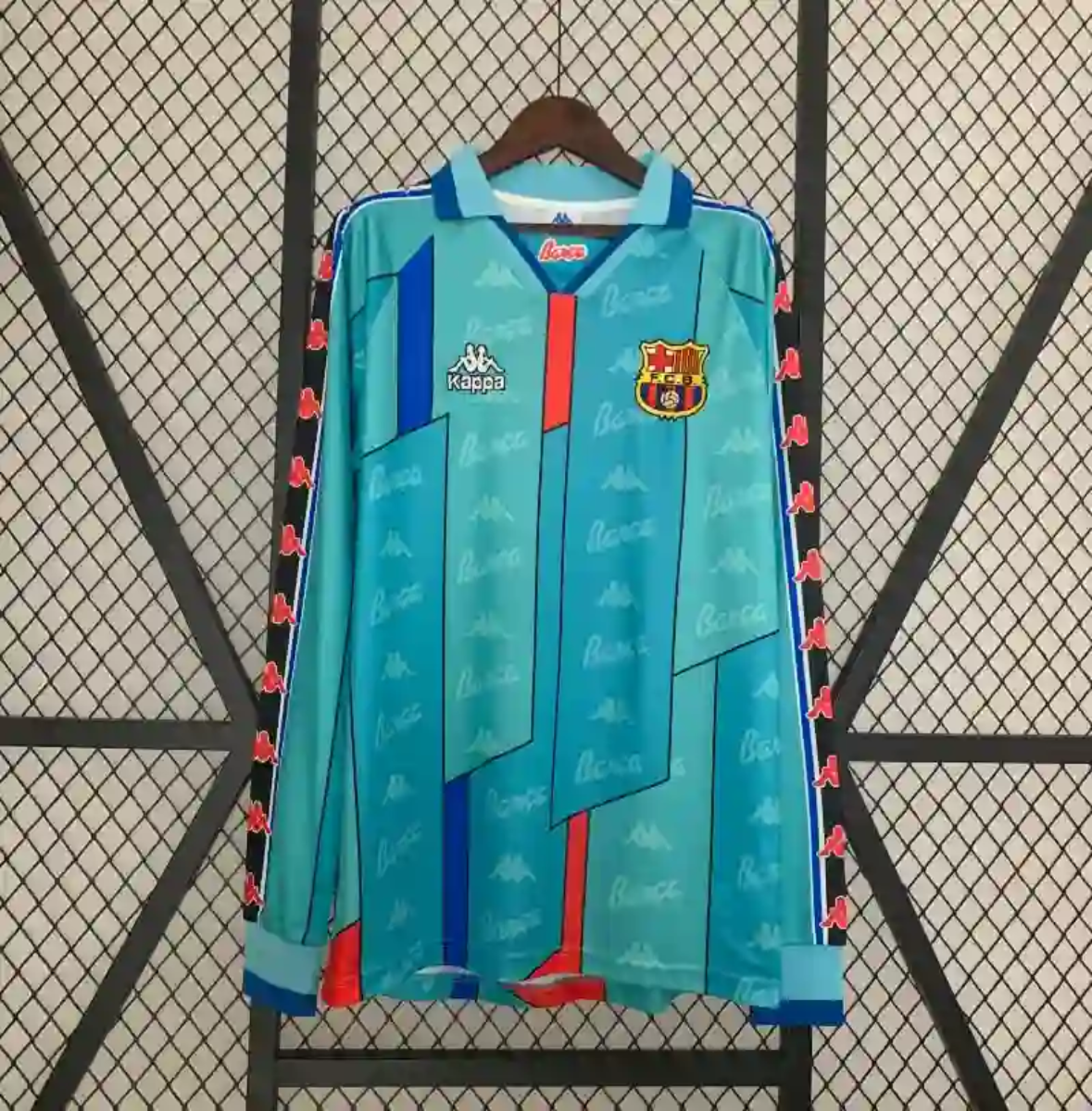 Camiseta Clásica FC Barcelona Visitante Manga Larga 1996-97