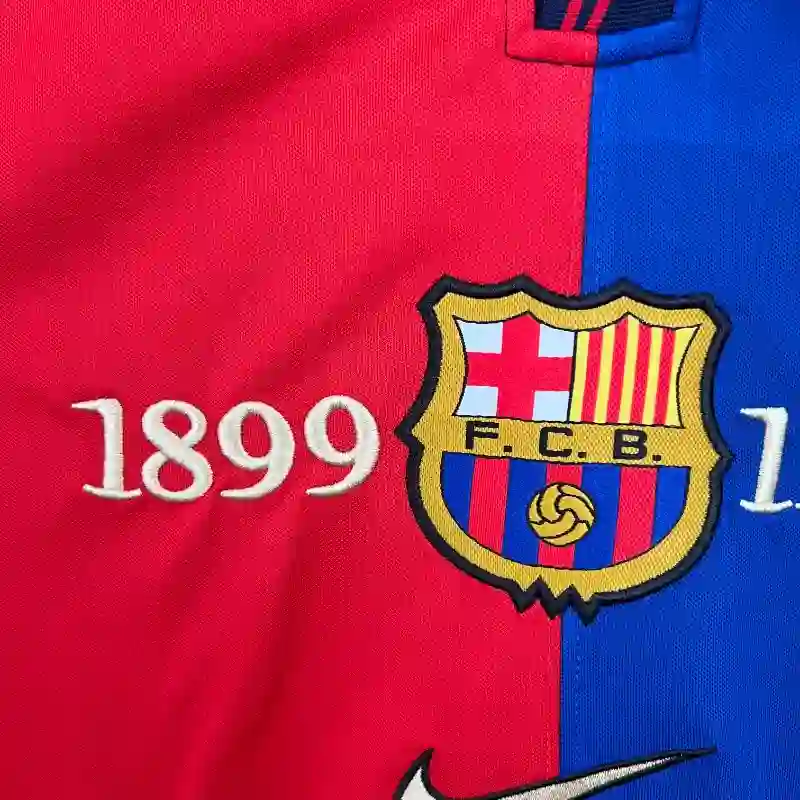 Camiseta Clásica FC Barcelona Manga Larga 1999-00