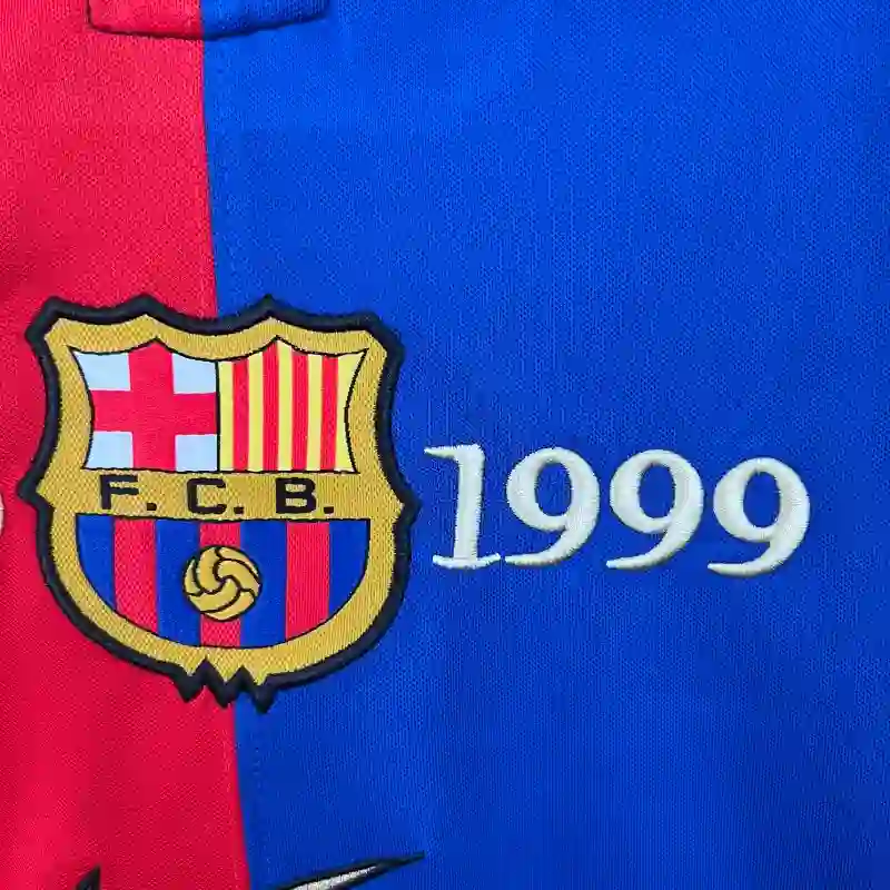 Camiseta Clásica FC Barcelona Manga Larga 1999-00