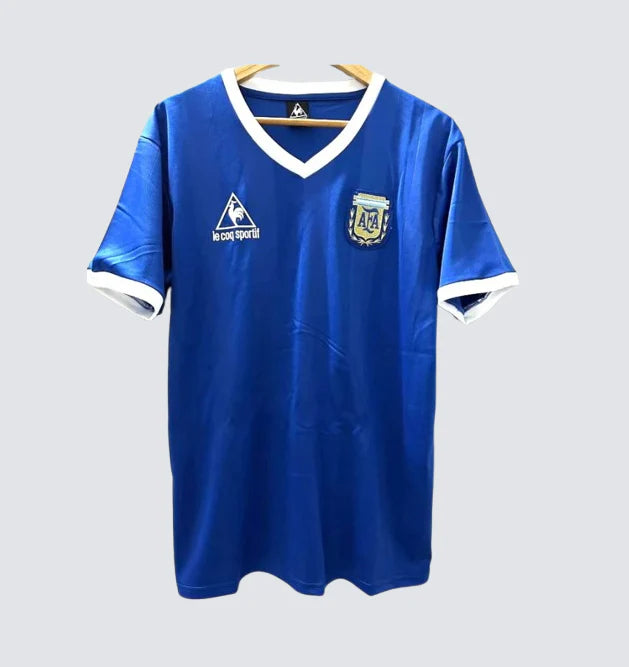 Camiseta Clásica MARADONA Argentina Visitante 1986